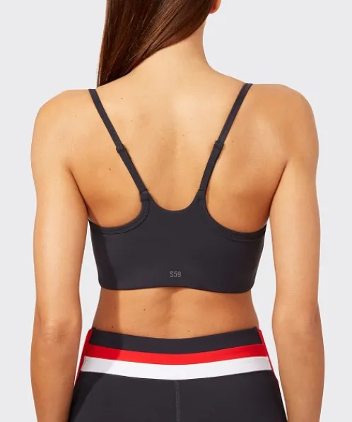 SPLITS59 Sports Bras>Miles Techflex Sports Bra Graphite