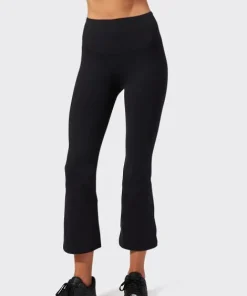 SPLITS59 Bottoms>Raquel High Waist Crop Legging Black