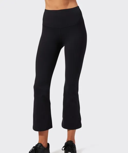 SPLITS59 Bottoms>Raquel High Waist Crop Legging Black