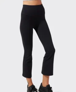 SPLITS59 Bottoms>Raquel High Waist Crop Legging Black