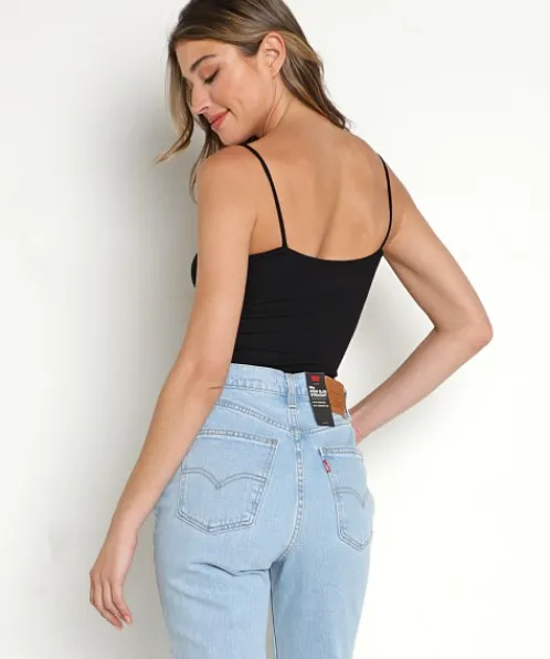 Stillwater Bodysuits>Corset Bodysuit Black