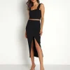 Stillwater Tops>Square Crop Cami Black