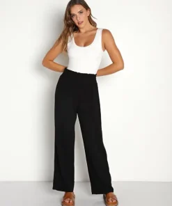 Stillwater Pants>Take Me Higher Wide Leg Pant Black