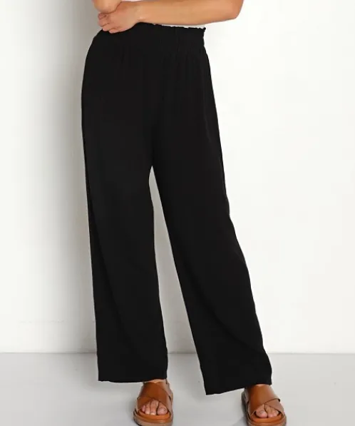 Stillwater Pants>Take Me Higher Wide Leg Pant Black