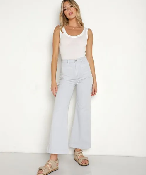 Stillwater Bodysuits>Tank Bodysuit White