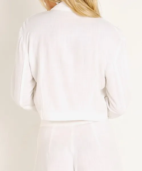 Stillwater Jackets | Tops>The Crop Blazer White