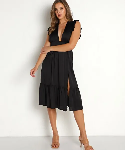 Stillwater Dresses>The Jessie Midi Black