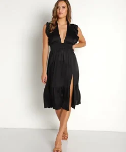 Stillwater Dresses>The Jessie Midi Black