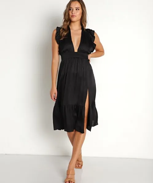 Stillwater Dresses>The Jessie Midi Black
