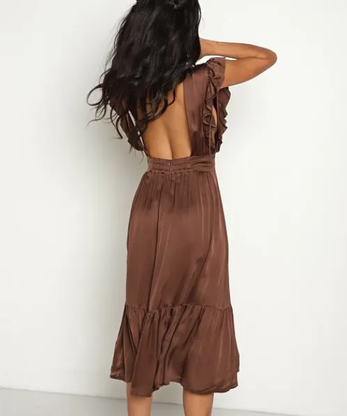Stillwater Dresses>The Jessie Midi Chocolate
