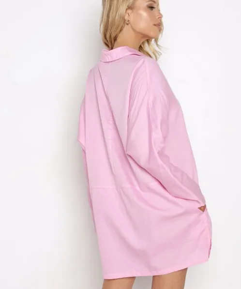Stillwater Dresses>The Shirting Mini Bubble Gum