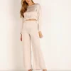 Stillwater Pants>The Sunset Wide Leg Pant Champagne