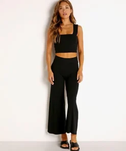 Stillwater Pants>The Wide Leg Pant Black