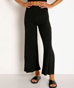 Stillwater Pants>The Wide Leg Pant Black