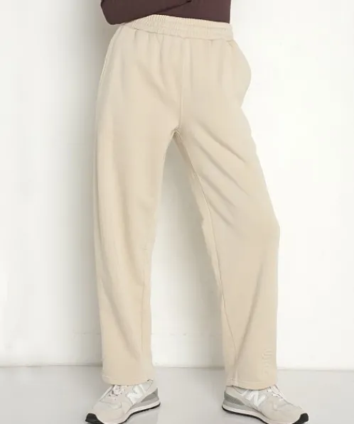 STYLERUNNER Pants>Median Straight Leg Jogger Oat Milk