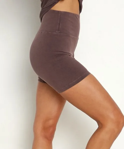 STYLERUNNER Bottoms | Shorts>Siena 5" High Rise Short Sepia