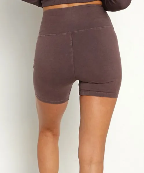 STYLERUNNER Bottoms | Shorts>Siena 5" High Rise Short Sepia
