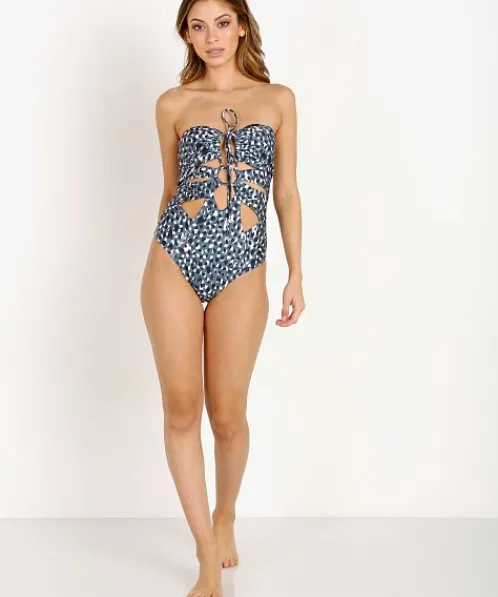 Suboo One Pieces>Foolish Splice Front One Piece Lepoard