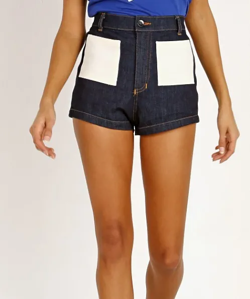 Sugarhigh Lovestoned Shorts>Woody Short Denim