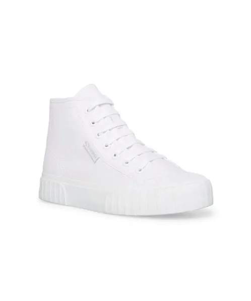Superga Sneakers>2696 Stripe Hi Top Sneaker White