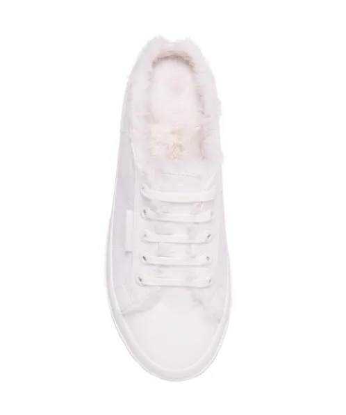 Superga Sneakers>2402 WPCOTFURW Fur Lined Sneaker White