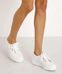 Superga Sneakers>Acotw Linea Up and Down Platform Sneaker White-Rose Gold