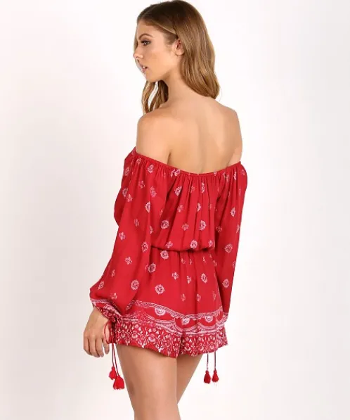 The Jetset Diaries Rompers>Fuego Romper Print