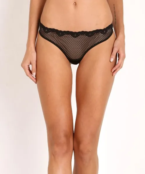Timpa Panties>Duet Lace Low Rise Thong Black