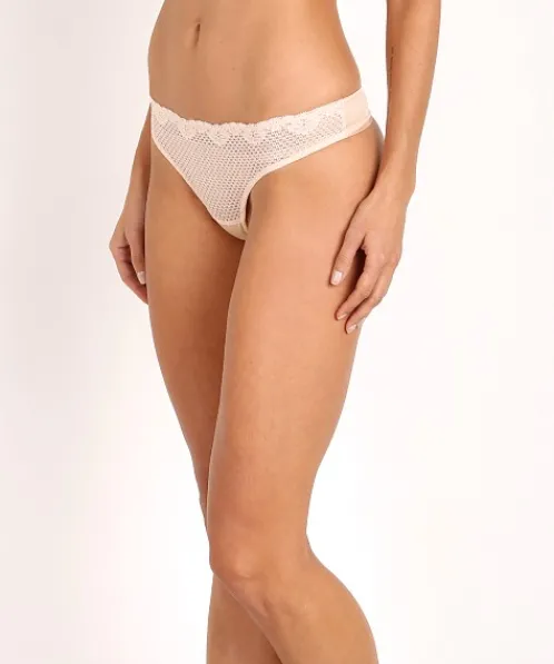 Timpa Panties>Duet Lace Low Rise Thong Nude