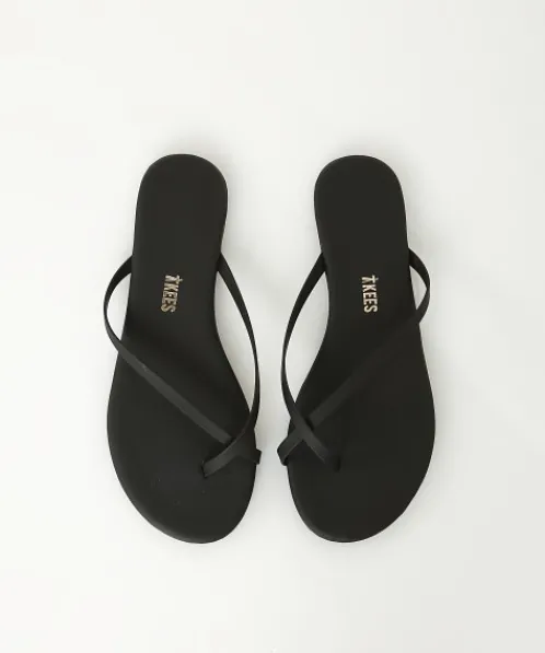 Tkees Flip Flops | Sandals>Riley Vegan Matte Sandal Black