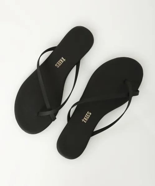 Tkees Flip Flops | Sandals>Riley Vegan Matte Sandal Black