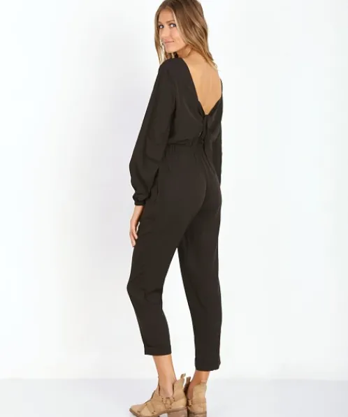 Tularosa Rompers>Prima Jumpsuit Black