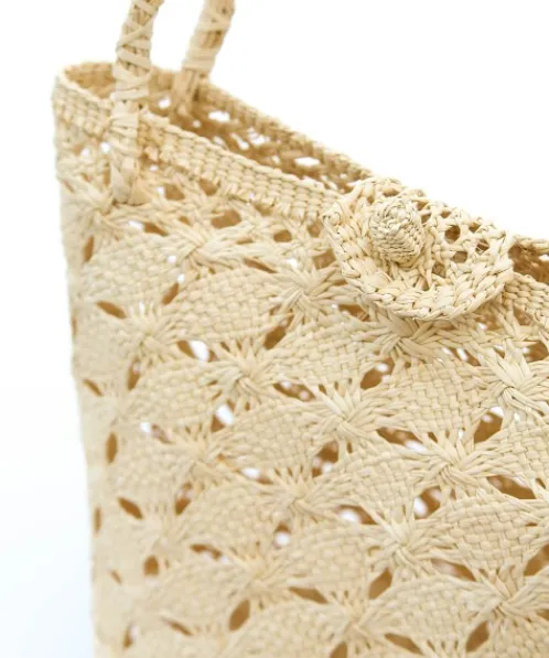 Unalome Accessories>Marfa Handcrafted Straw Shoulder Bag