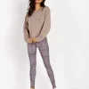 Varley Tops>Albata Sweater Taupe
