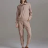 Varley Bottoms | Pants>Alice Sweat Pant Praline/Ivory