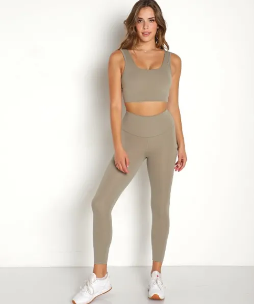 Varley Sports Bras>Always Delta Sports Bra Gravity Grey