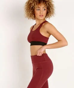 Varley Sports Bras>Aspen Bra Windsor Wine