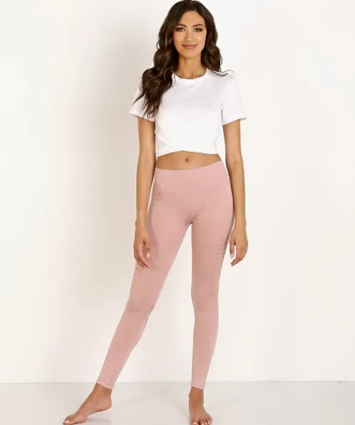 Varley Bottoms>Becky Tight Pale Mauve