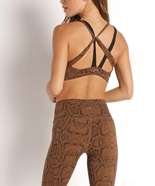 Varley Sports Bras>Cary Bra Burnt Snake
