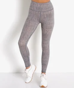 Varley Bottoms>Century 2.0 Legging Blue Dusty Grain