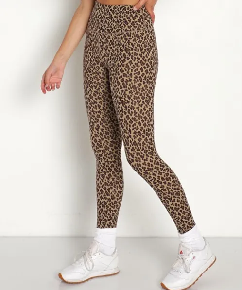 Varley Bottoms>Century 2.0 Legging Coffe Cheetah