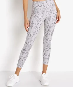 Varley Bottoms>Century 2.0 Legging Taupe Grey Snake