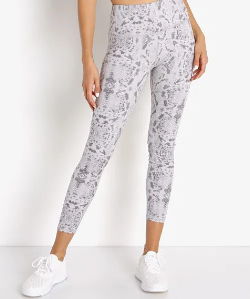 Varley Bottoms>Century 2.0 Legging Taupe Grey Snake