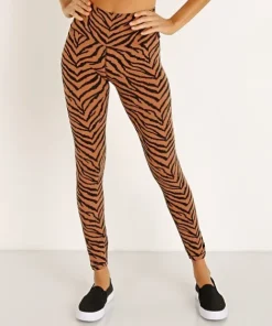 Varley Bottoms>Century Legging Clay Zebra