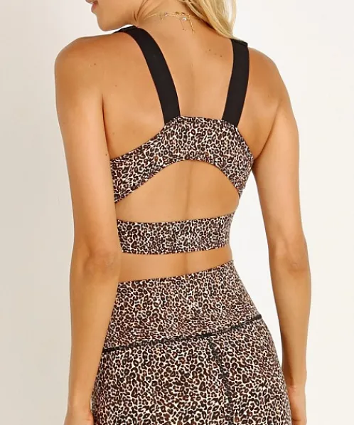 Varley Sports Bras>Edris Sports Bra Classic Leopard