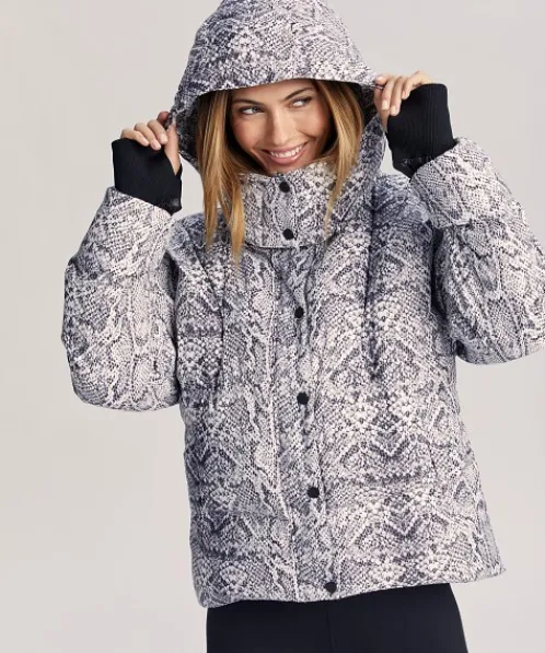 Varley Jackets | Jackets>Highland Puff Jacket Contrast Snake