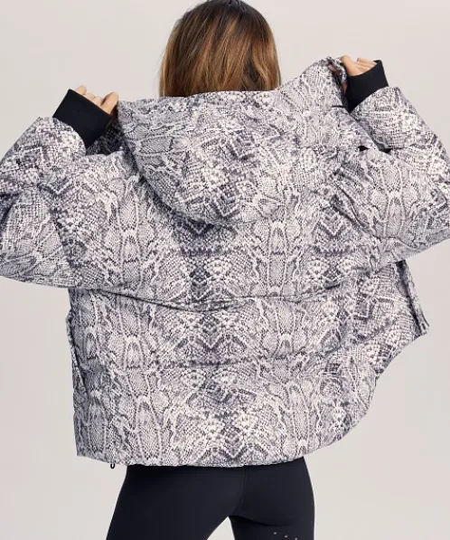 Varley Jackets | Jackets>Highland Puff Jacket Contrast Snake