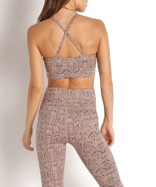 Varley Sports Bras>Irena Sports Bra Tan Snake