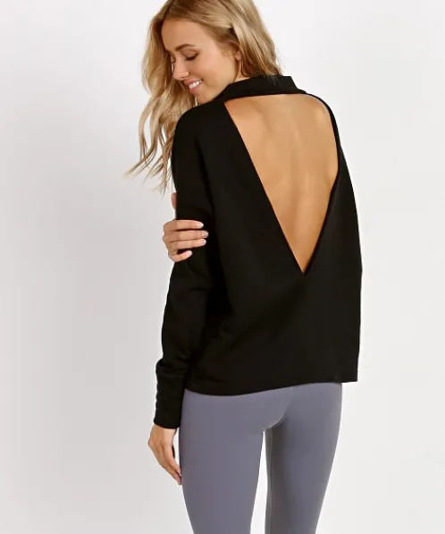 Varley Tops>Kingsmill Sweat Black