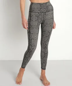 Varley Bottoms>Lets Go Pocket 25" Legging Olive Snake